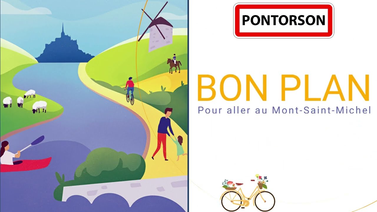 🚲👍[PONTORSON] Le bon plan pour aller au Mont-Saint-Michel