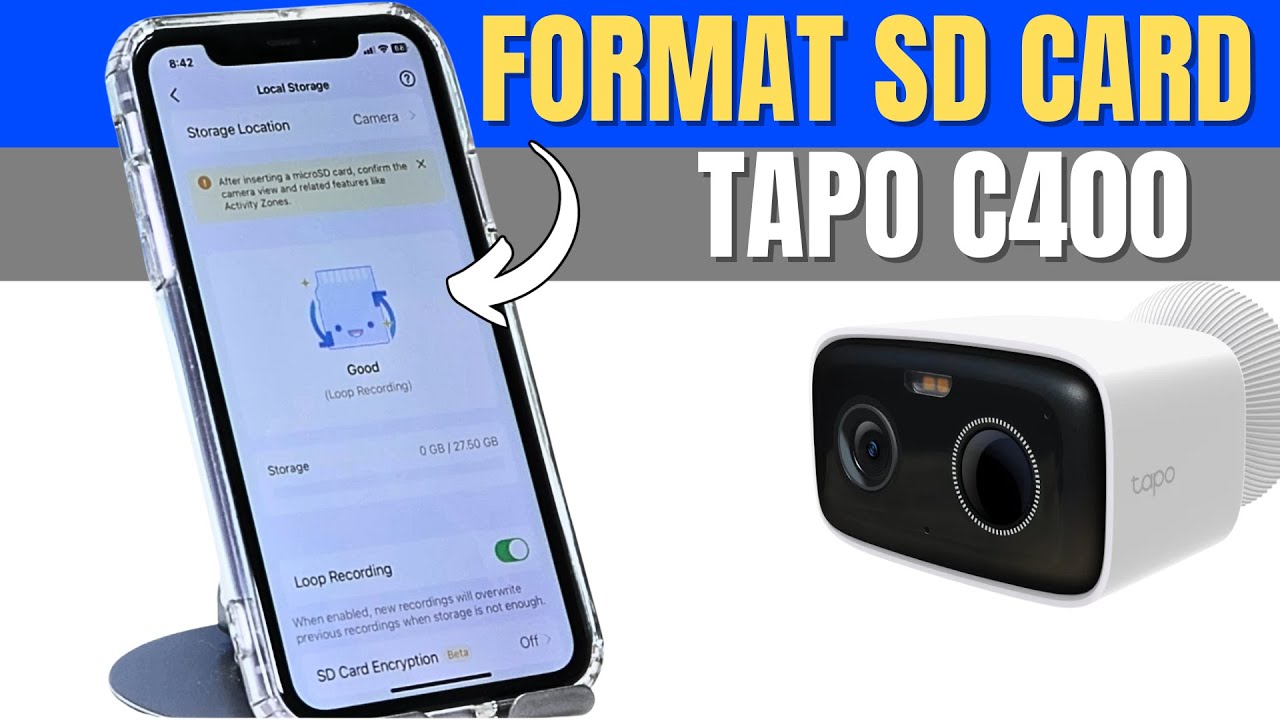 Tapo C400: Как отформатировать SD-карту за 2 минуты