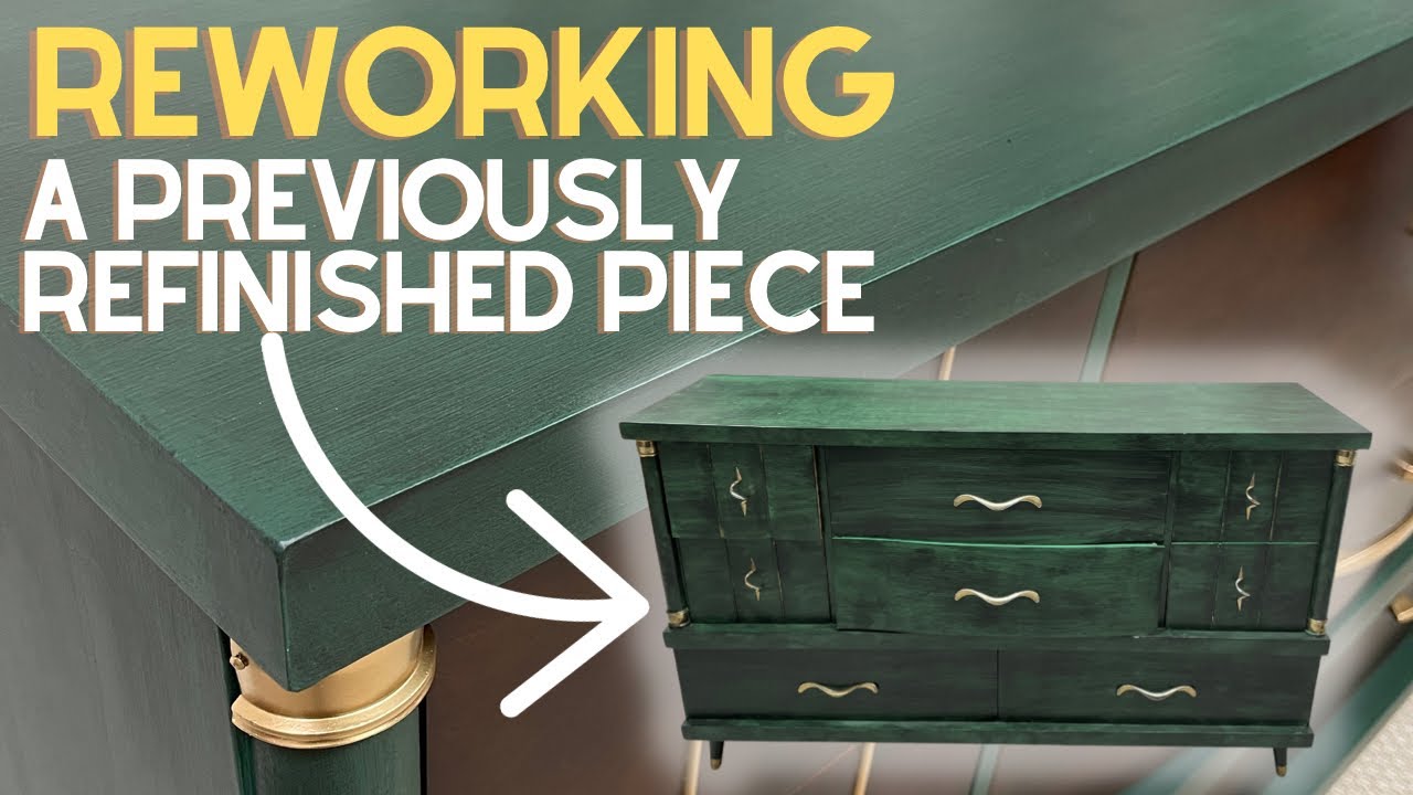 DRESSER GLOW UP: Trying to make LAMINATE FURNITURE look & feel HIGH END