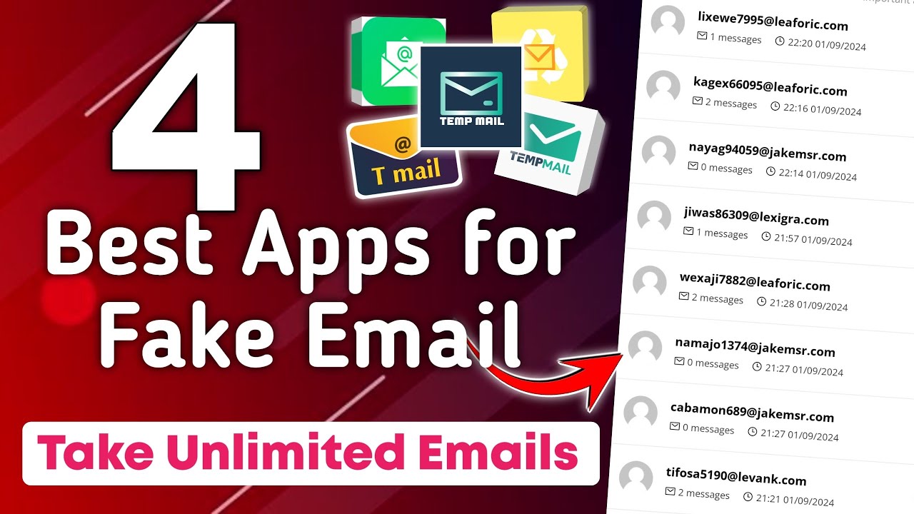 4 - Best New Apps For Temporary Email | Unlimited Gmail Kaise Banaye | TECH Light