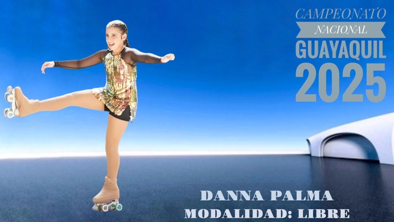 DANNA PALMA, MEDALLA DE BRONCE, CAMPEONATO NACIONAL GUAYAQUIL 2025. #skating #competition #viral 