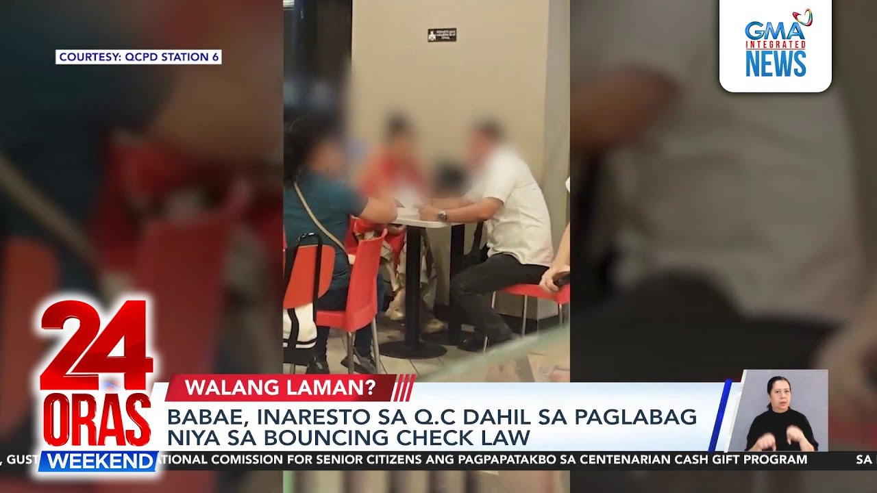 Babae, inaresto sa Q.C. dahil sa paglabag niya sa Bouncing Check Law | 24 Oras Weekend