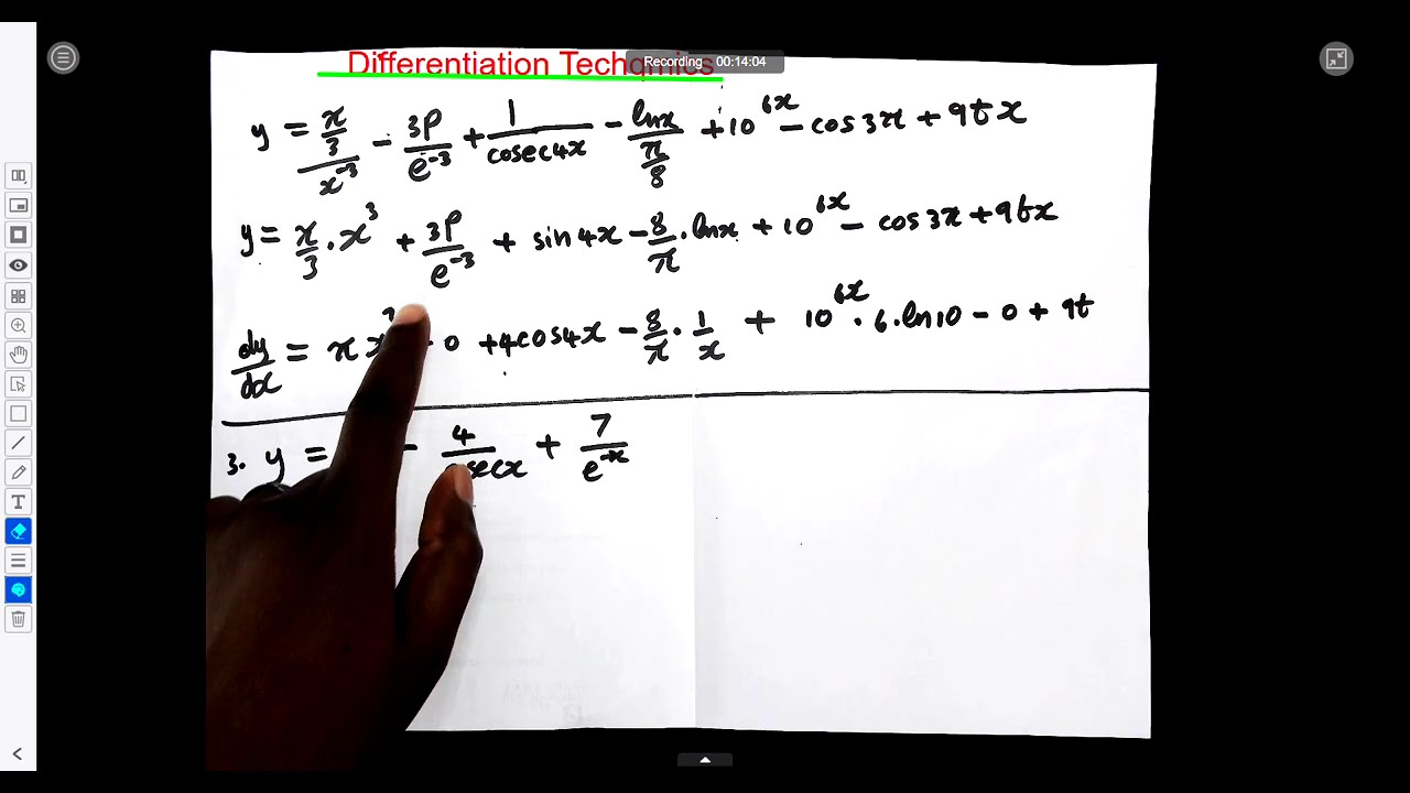 Lesson 4.6. Differentiation Techniques | N4 Mathematics