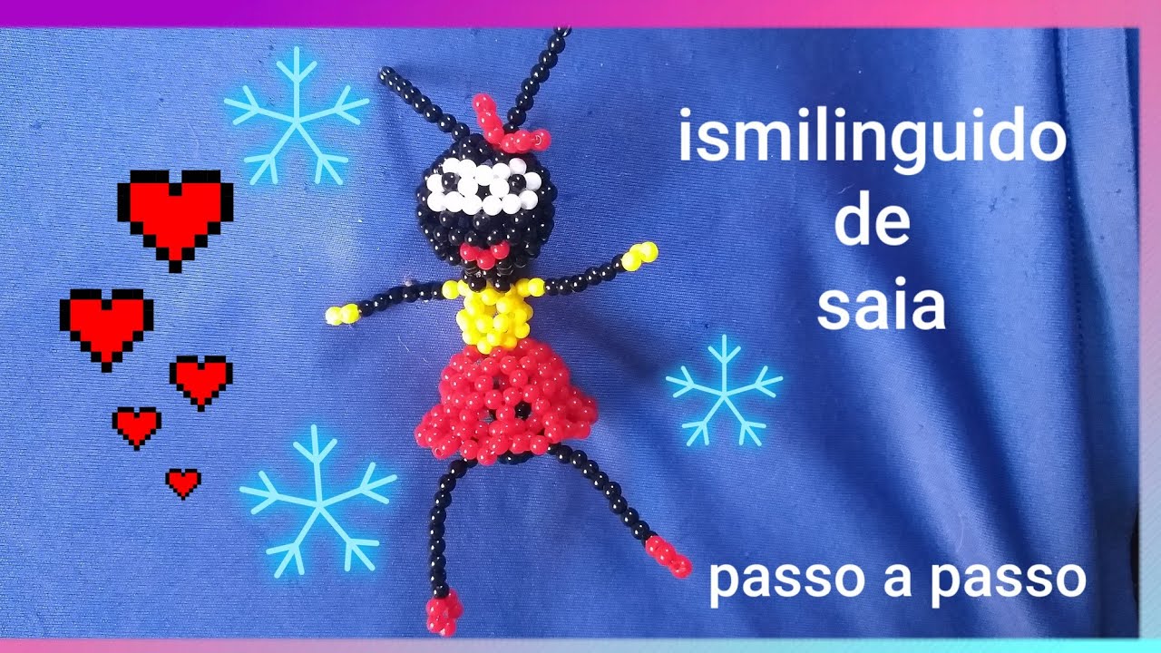 ismilinguido de saia de miçangas passo a passo