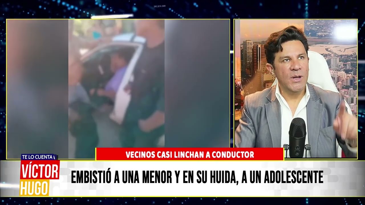 VECINOS CASI LINCHAN A CONDUCTOREMBISTIÓ A UNA MENOR Y EN SU HUIDA, A UN ADOLESCENTE