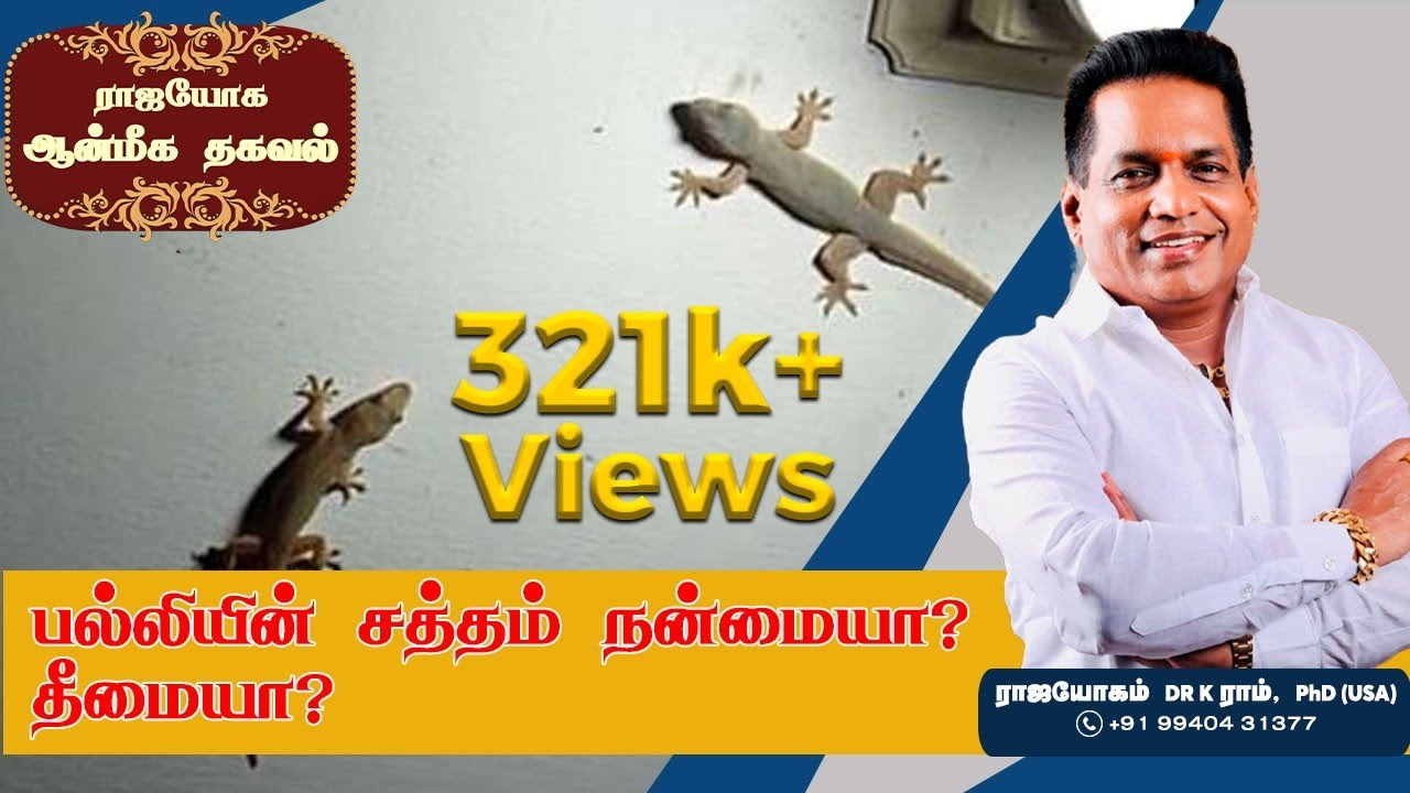 பல்லியின் சத்தம் நன்மையா? தீமையா? | Aanmeega Thagaval | Rajayogam