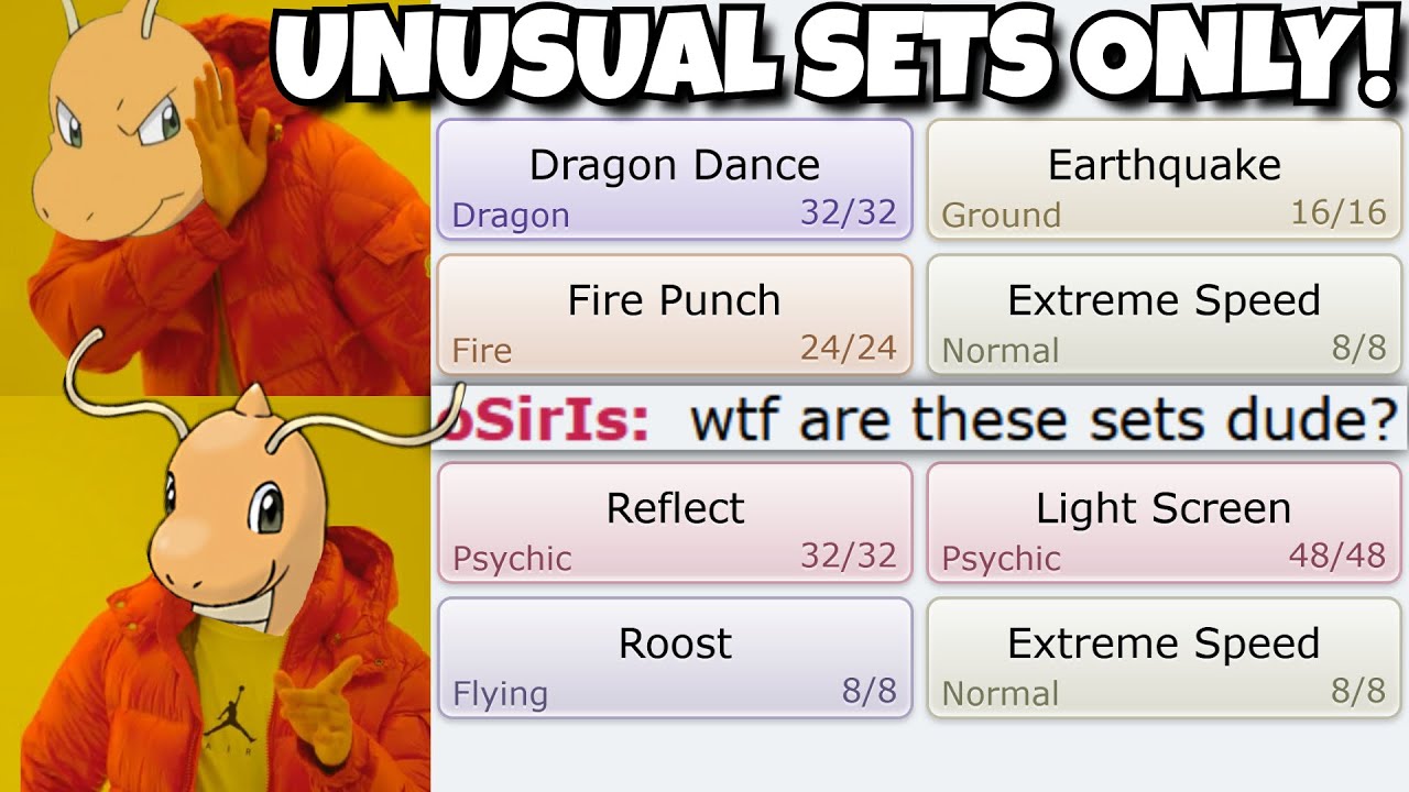 Pokemon Showdown but my team has UNUSUAL SETS!