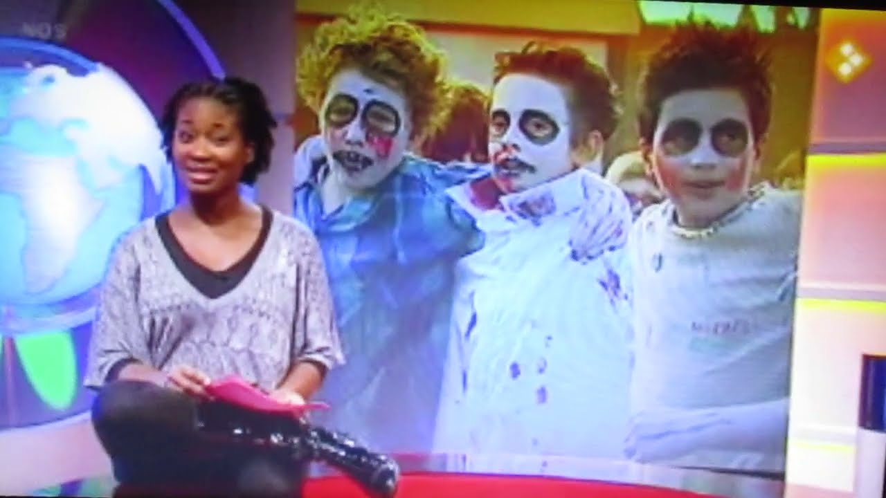 Kinderen in Hengelo dansen op Thriller van Michael Jackson - NOS Jeugdjournaal ( 29-10-2009 )