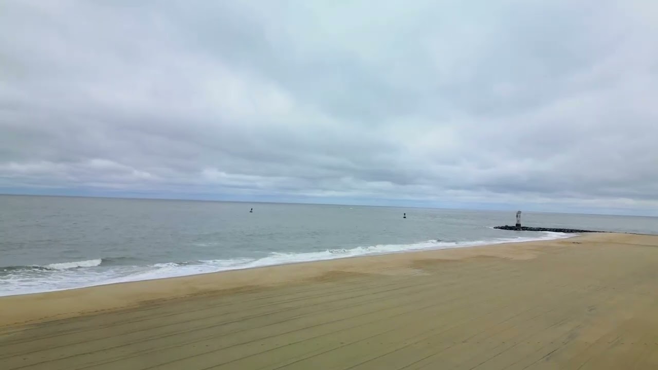 Stunning view of the Ocean City beach in December