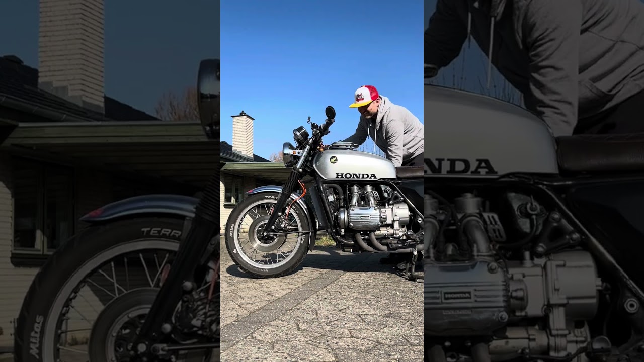 First start after of my 1976 Honda Goldwing GL1000 after winter hibernation