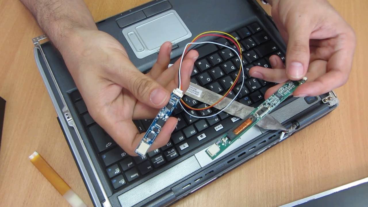 Как подключить универсальную лед подсветку вместо инвертора CCFL Видеоинструкция
