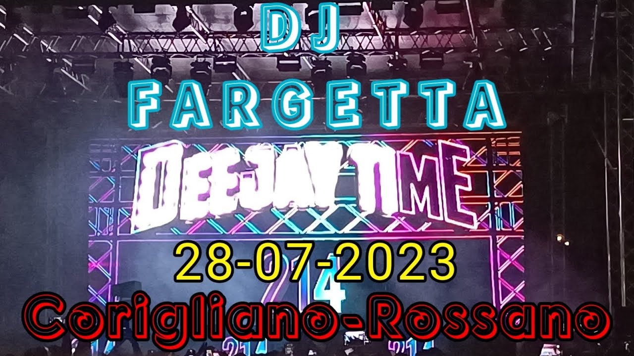 3) Dj FARGETTA live DeejayTime sul lungomare Sant'Angelo a Rossano-Corigliano per la serata dance'90