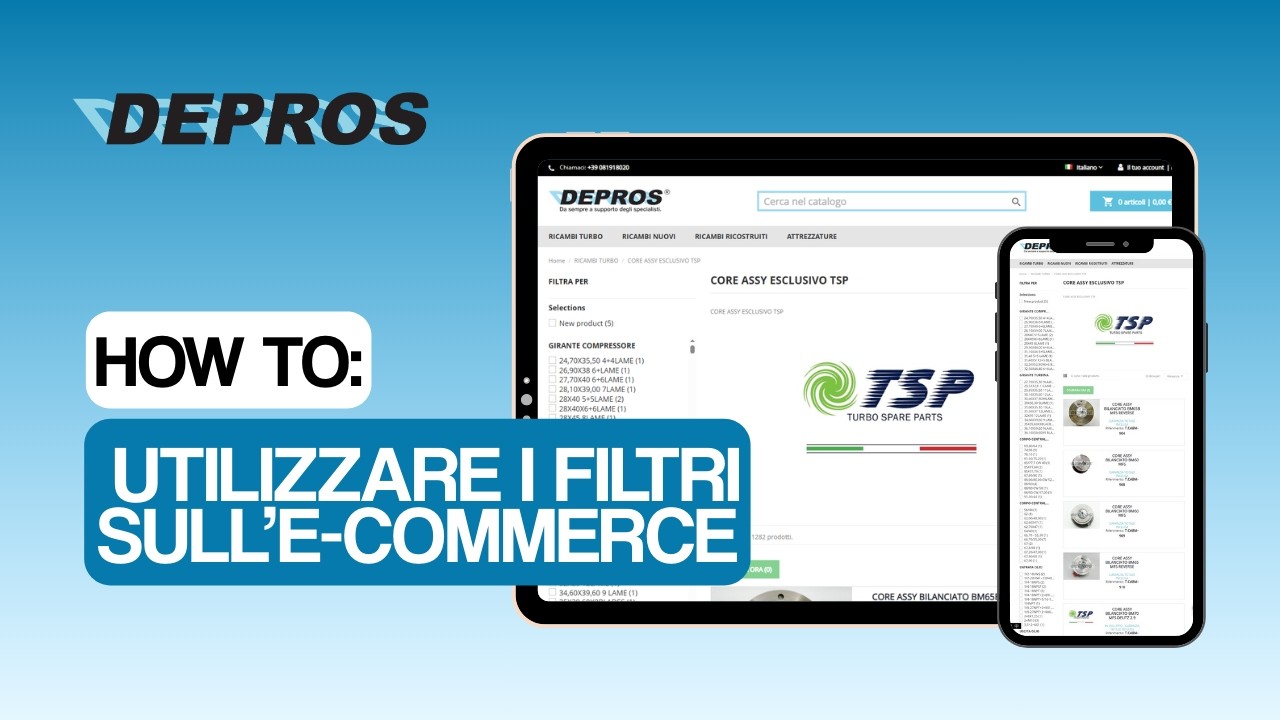 HOW TO – Utilizzare i filtri sull’e-commerce DEPROS