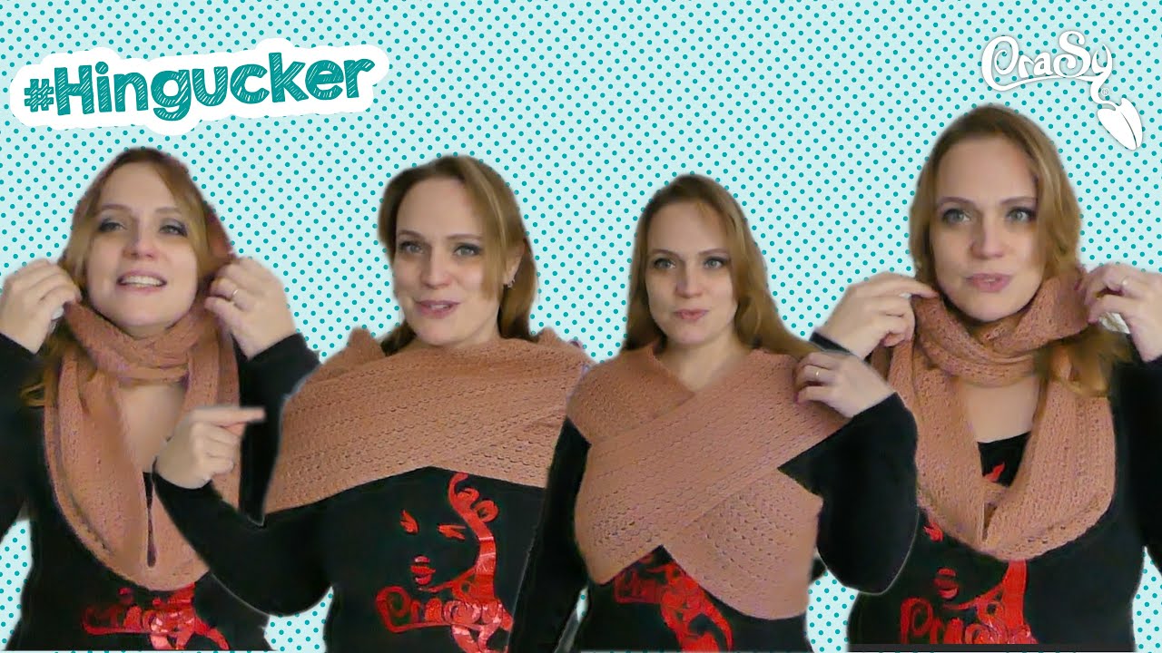 Dein must have im Herbst/Winter  - der gehäkelte KaWeScha - der Kapuzen Westen Schal