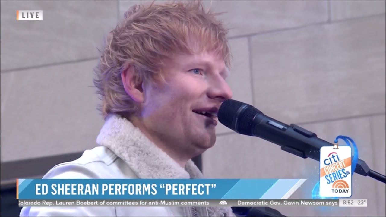 Ed Sheeran Performs 