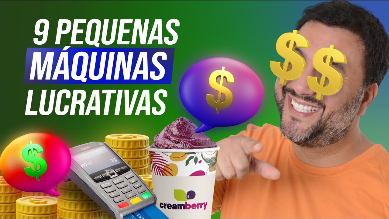 MÁQUINAS LUCRATIVAS para 2025 😱 (9 máquinas PEQUENAS para investir e GANHAR DINHEIRO SOZINHO)💰