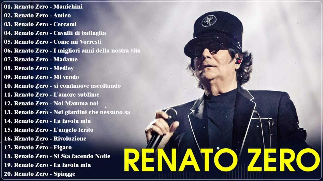Le pi&ugrave; belle canzoni di Renato Zero - I grandi successi dei Renato Zero - Renato Zero Medley Mix