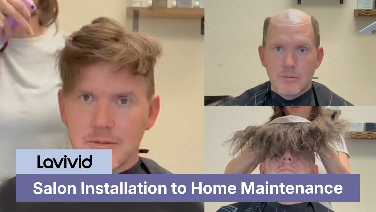 Real Hair System Experience，Salon Installation to Home Maintenance|LaVivid Hair System#hairsystem
