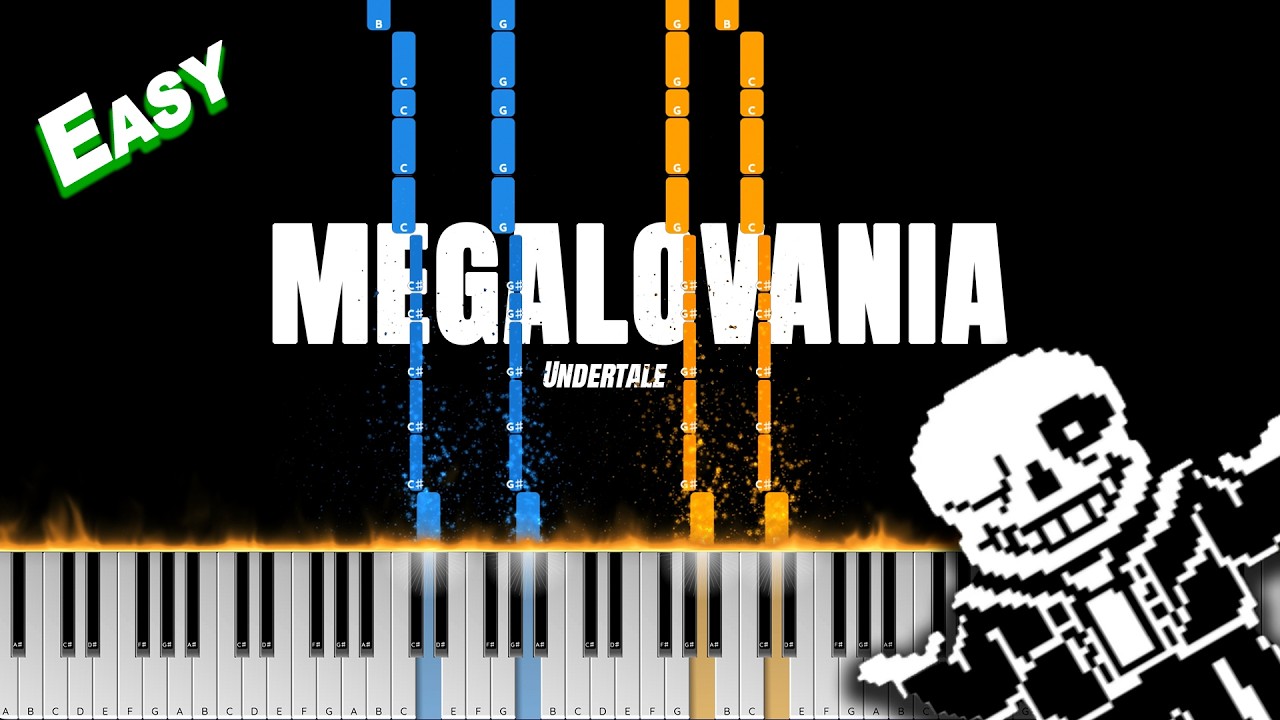 UNDERTALE - MEGALOVANIA Piano Easy Tutorial