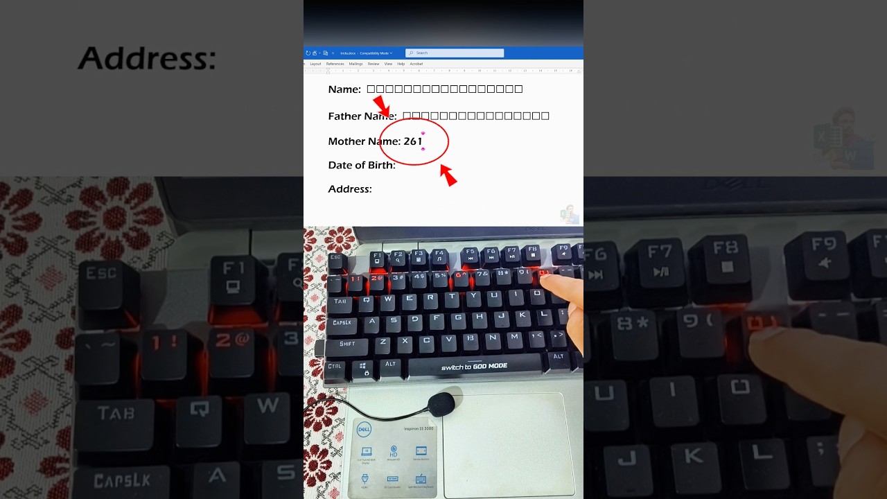 Insert a Square Box in MS Word with One Shortcut. It Feels Like a Cheat Code #word #keyboard #shorts