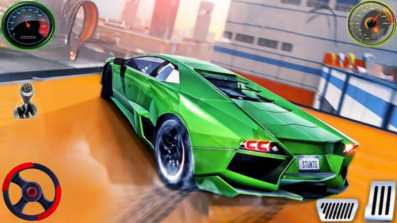 Mega Gt Ramp Car Stunts 3D Gameplay 🚗 Car Stunt Racing Gameplay 🚧