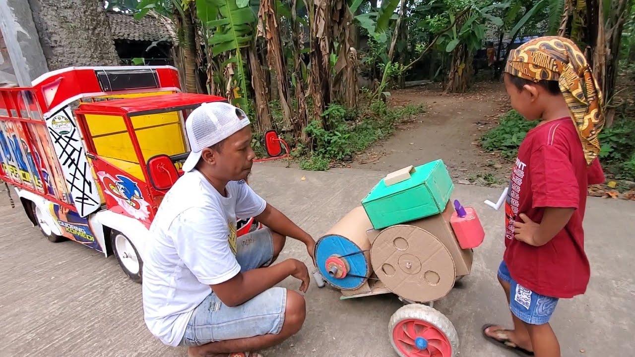 Sam Boncil_Membuat Disel Kardus Model Terbaru