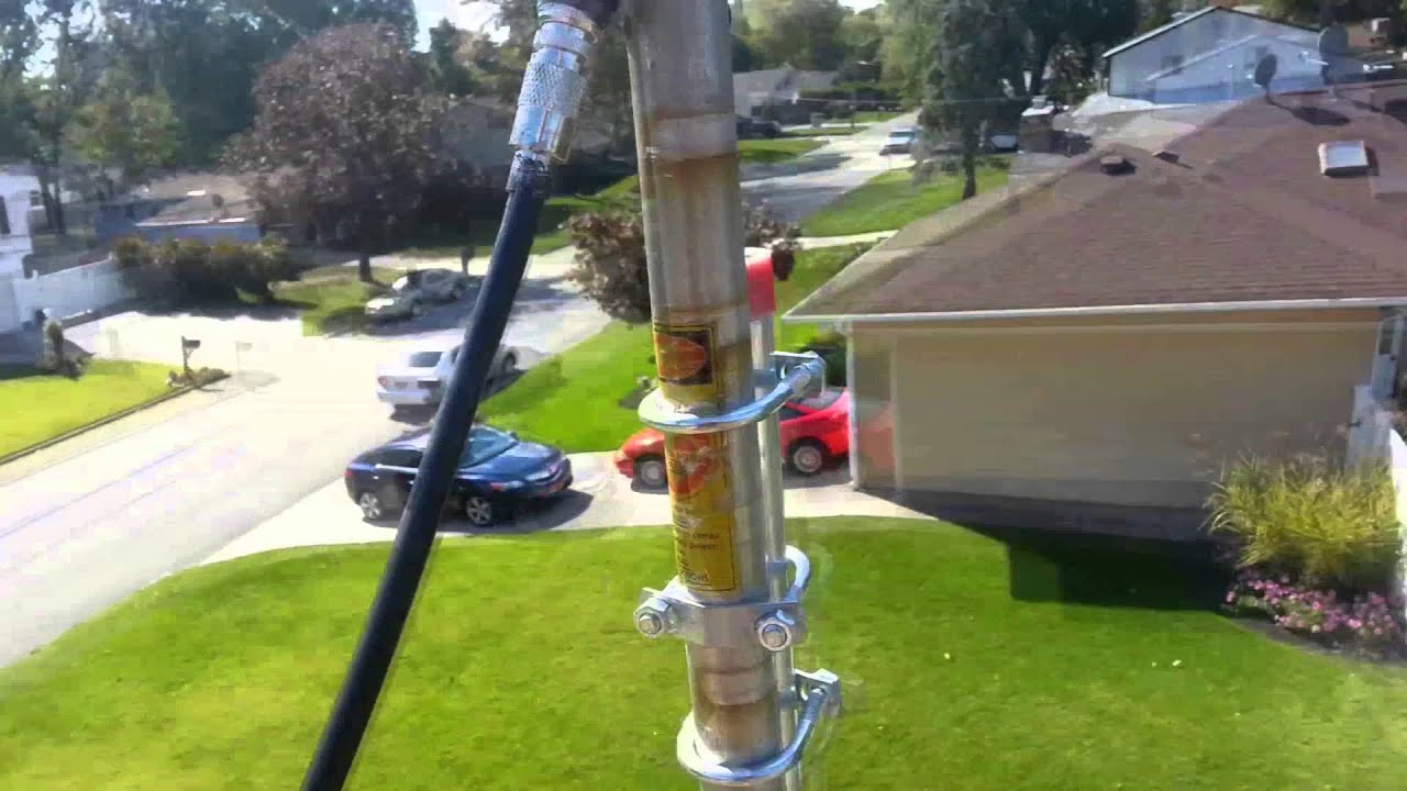 Installation of a GMRS Hustler G6-450-3 antenna
