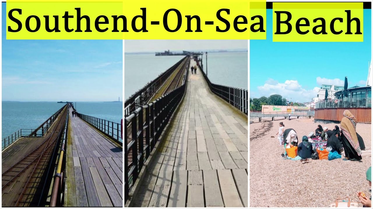 SOUTHEND-on-SEA - Beach and Seafront &  Pier View - Essex - England (4K)