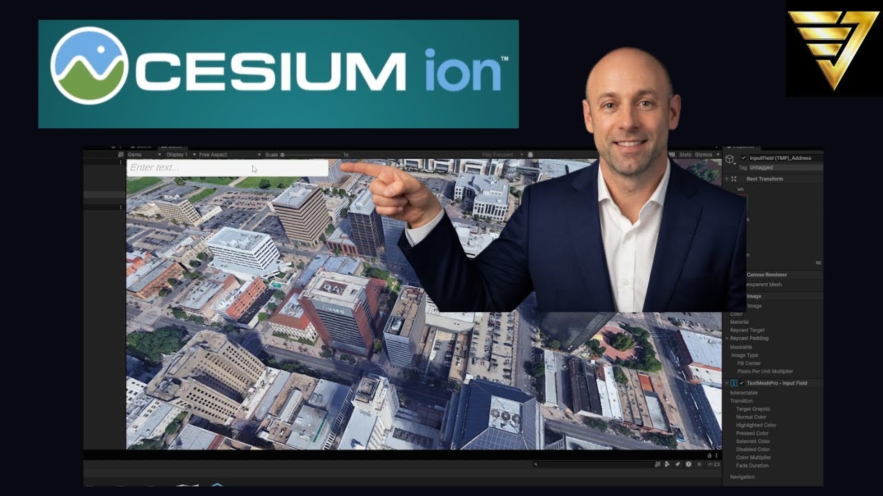 Я добавил текстовое поле с возможностью поиска в свой проект Unity Cesium — КОД ПРИЛАГАЕТСЯ!