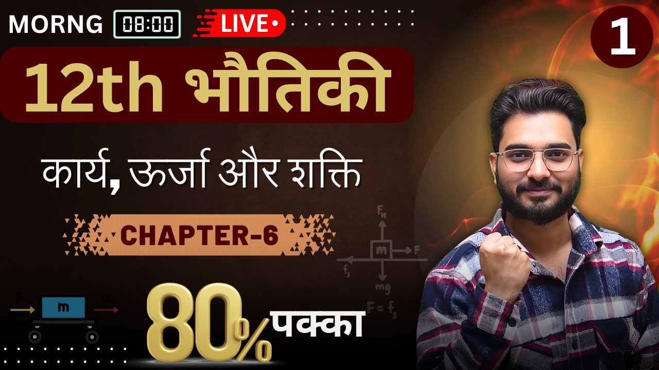 📘NIOS 12th Physics | Chapter-6 (Part-1) | कार्य, ऊर्जा और शक्ति 🚀 | समझें आसान भाषा में