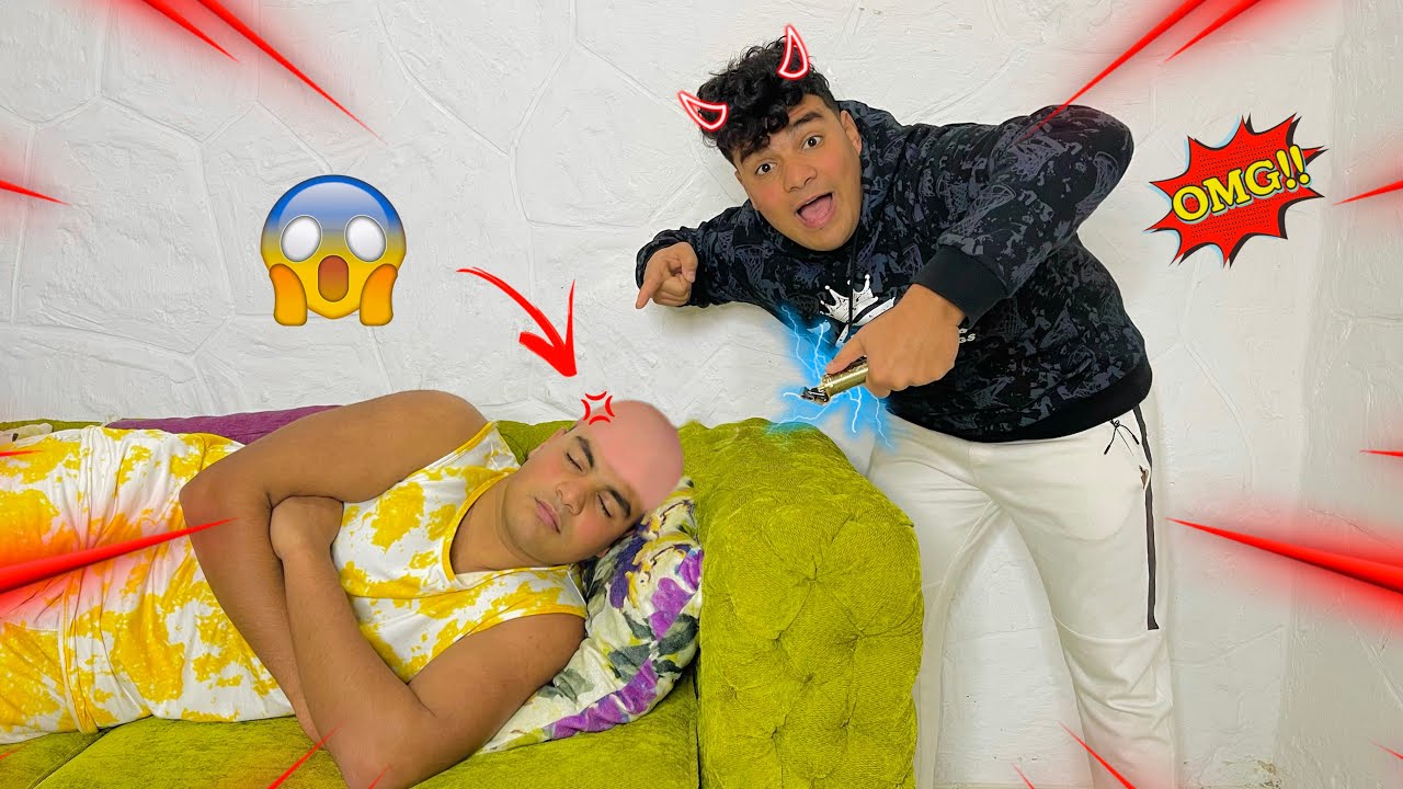 لما تشتري مكنة حلاقه جديده وتجربها علي اخوك😂🪒 | سيف عماد