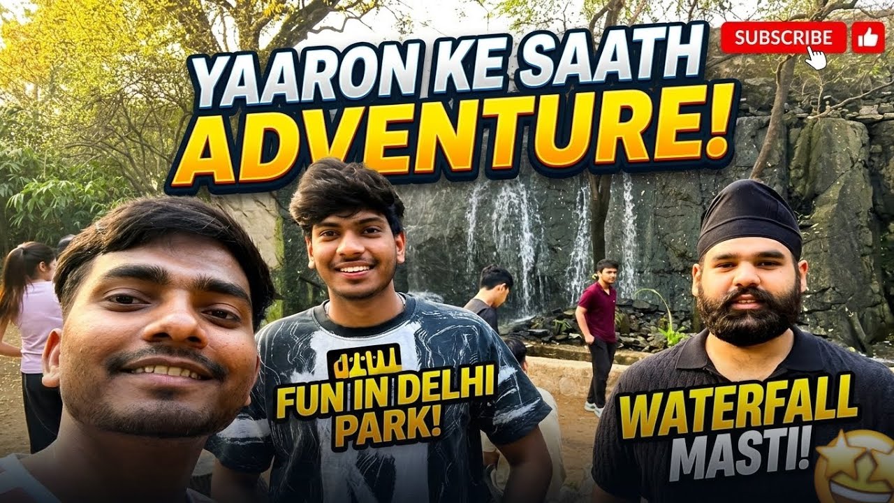 Delhi's Hidden Waterfall: Yaaron Ke Saath Full Adventure & Masti! 🌊🔥