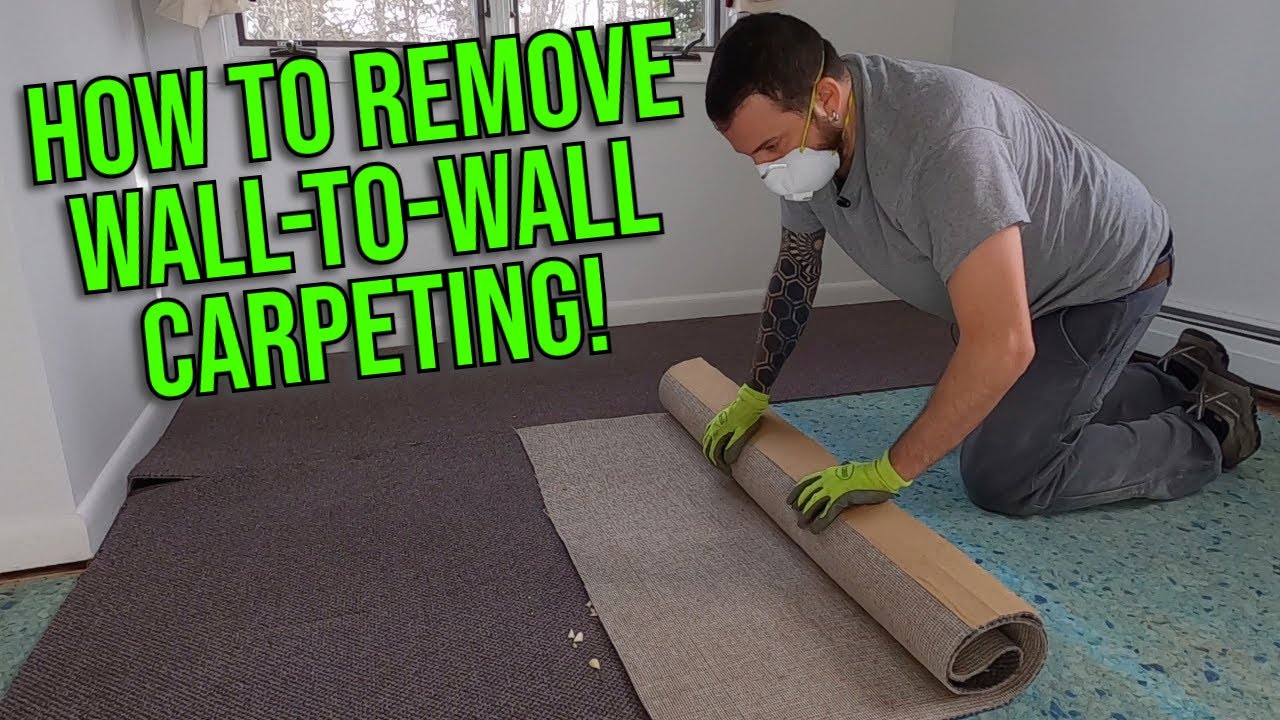 How To Remove Wall-To-Wall Carpeting. EASY DIY DEMO JOB!!!