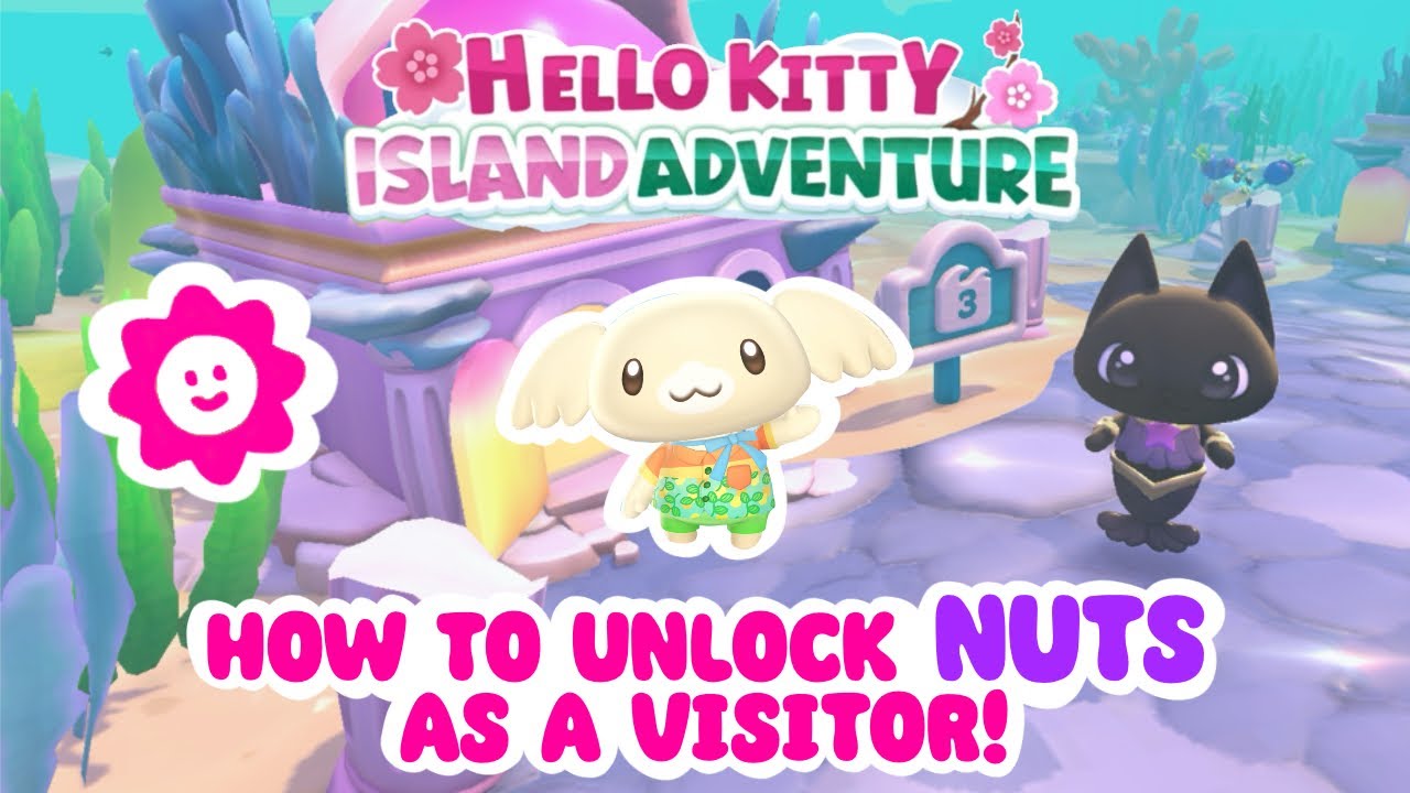 Как открыть NUTS, будучи гостем! 🥥 💫 Приключения Hello Kitty на острове
