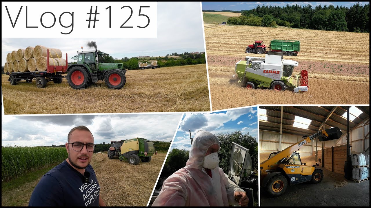 FarmVLOG#125: Dinkel, Braugerste & Stroh - die Ernte ist Beendet