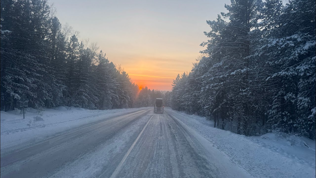 Дальнобой на восток -40🥶замерзает соляра буксуем на перевалах 