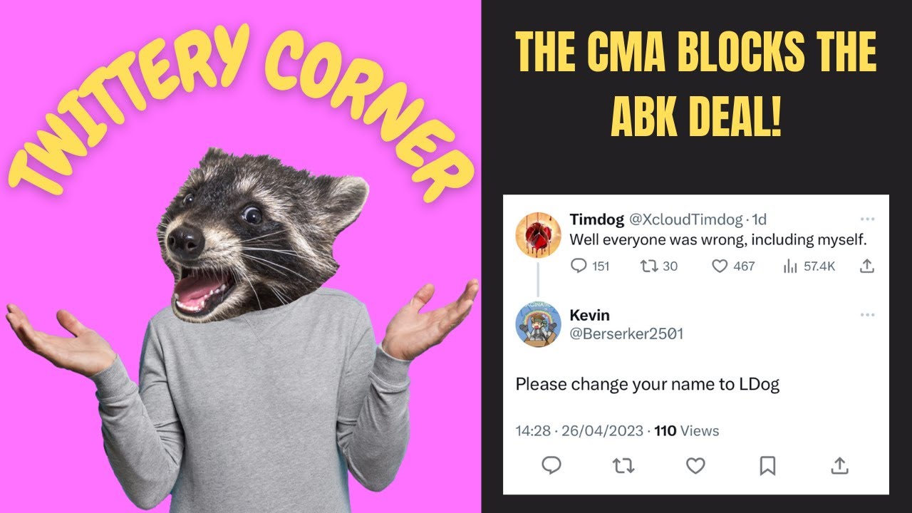 THE CMA BLOCKED MS ABK DEAL #twitter #xbox #gaming #microsoft #sony #uk
