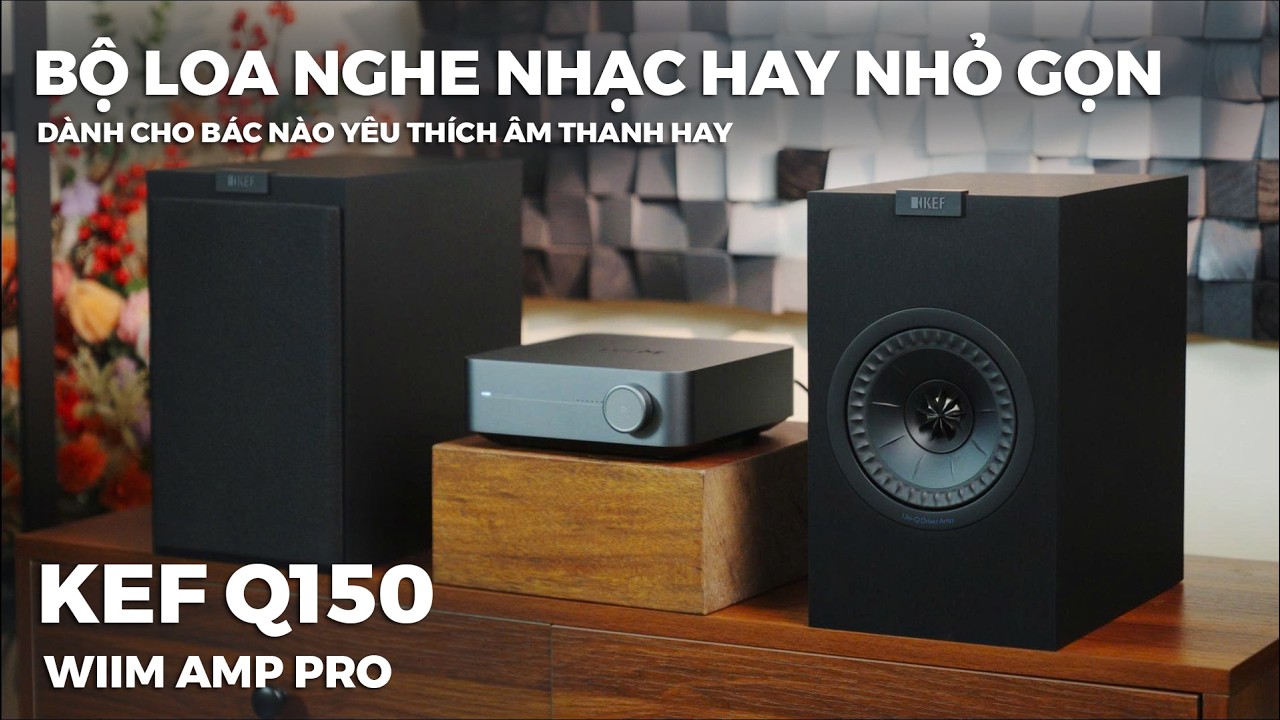LOA BOOKSHEFL KEF Q150: Loa Bookshelf Nhỏ Gọn Nhưng Chất Âm Khiến Nhiều Người Bất Ngờ