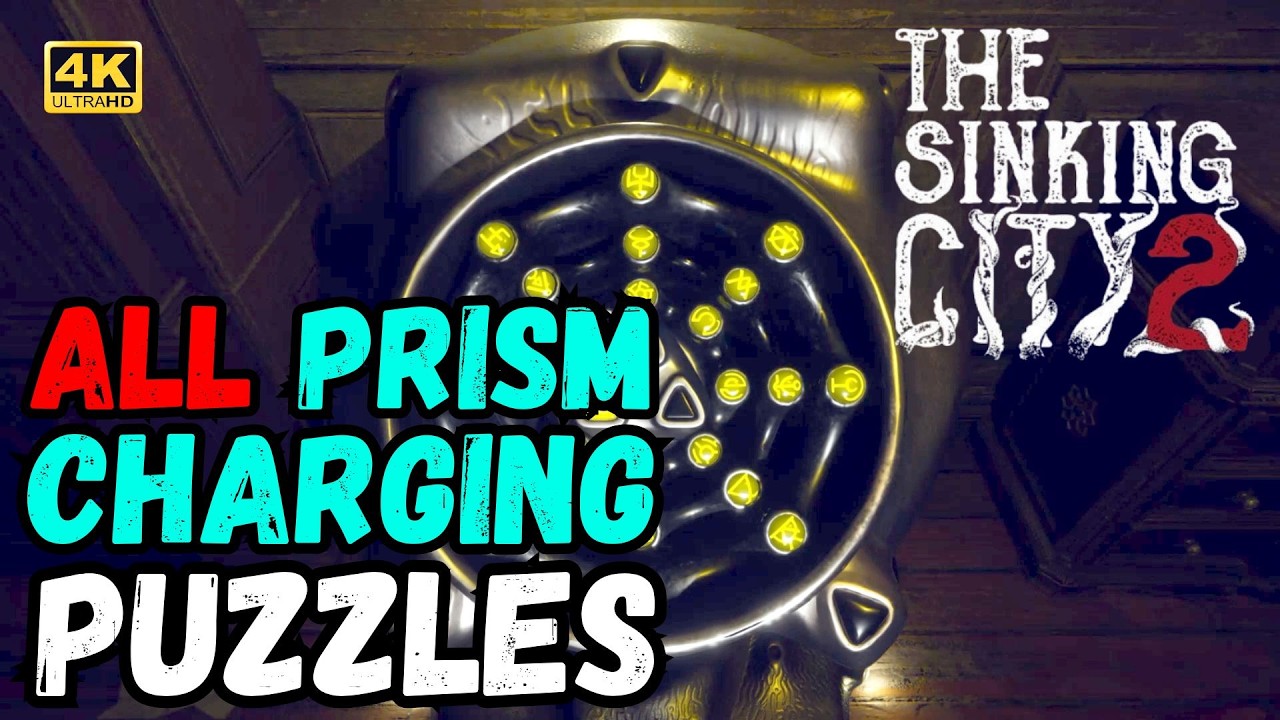 The Sinking City 2 | All 3 Prism Charging Puzzle Solutions 💎 4K 60FPS #thesinkingcity2