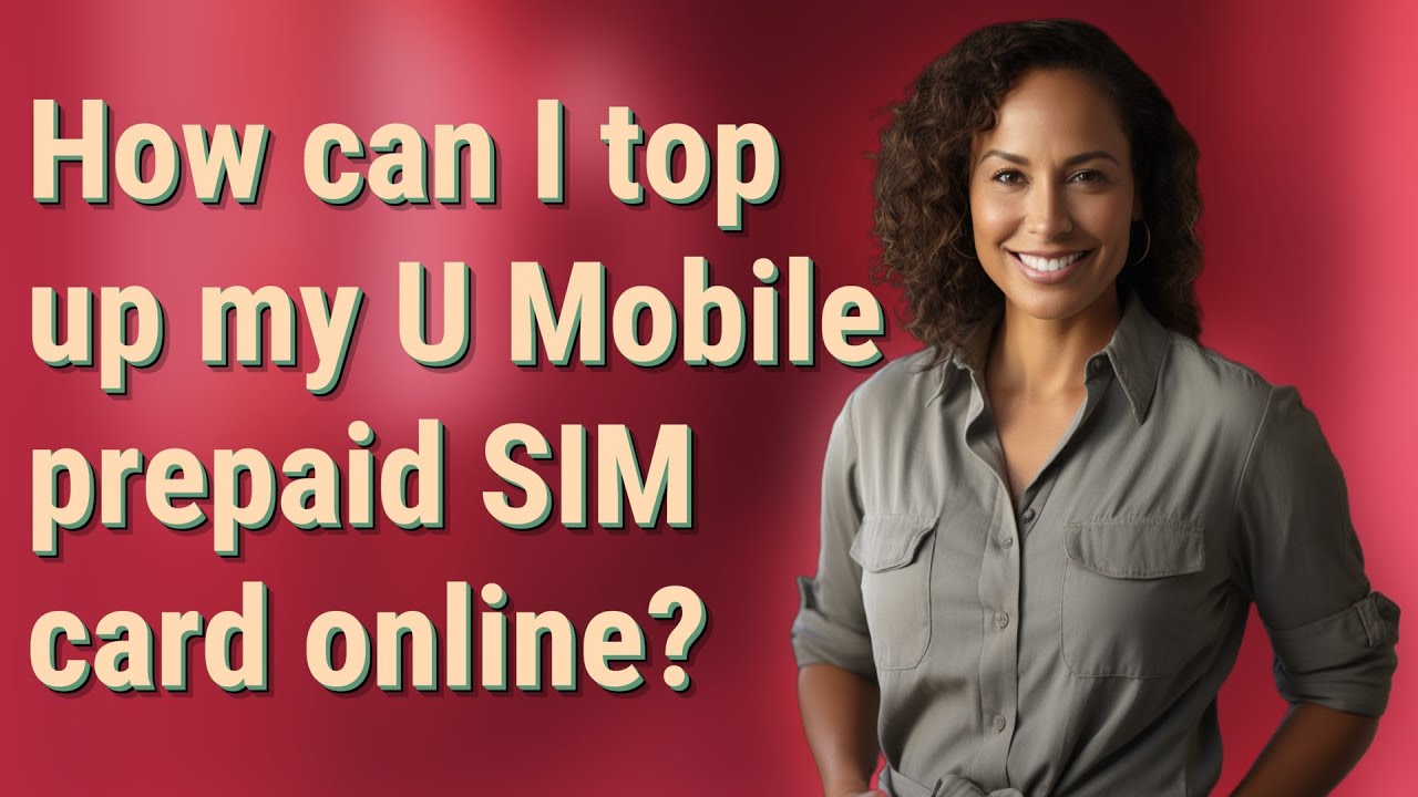 How can I top up my U Mobile prepaid SIM card online?