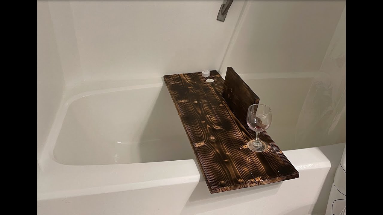 Learn how to make a bathtub caddy (tray) from scrap