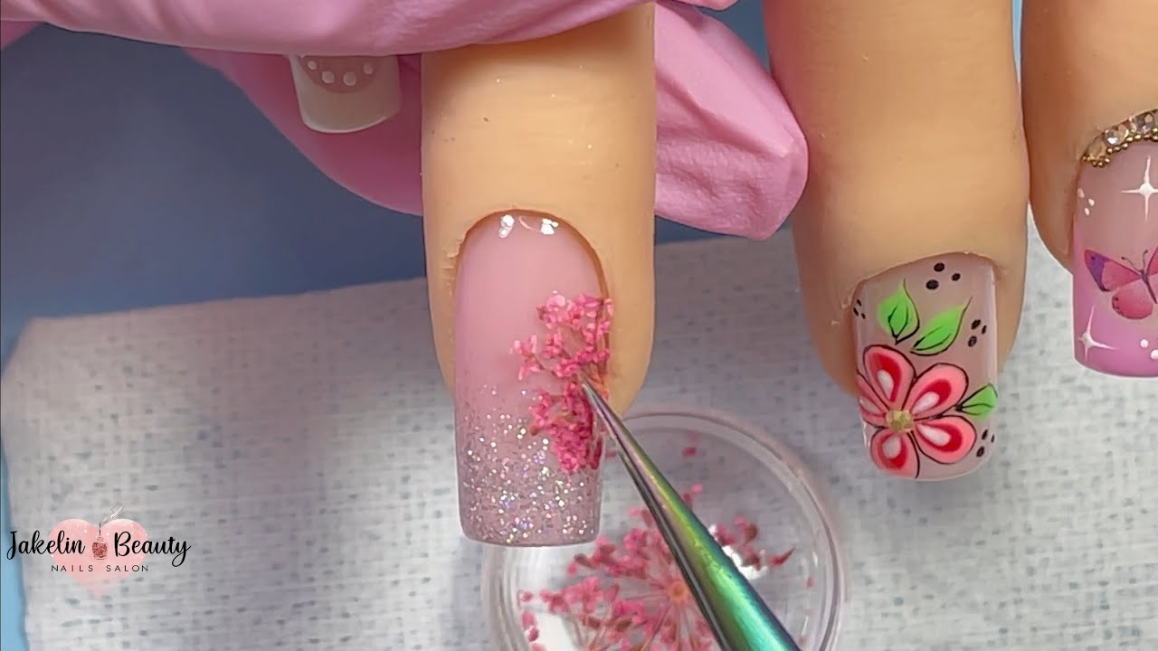 💖COMO ENCAPSULAR NATURALEZA MUERTA EN SEMIPERMANENTE✨😍 #naturalezamuerta #uñasconnaturalezamuerta