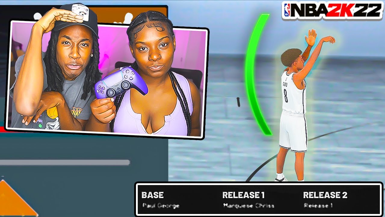 My GIRLFRIEND ACCIDENTALLY Made THE BEST JUMPSHOT In NBA 2k22😳