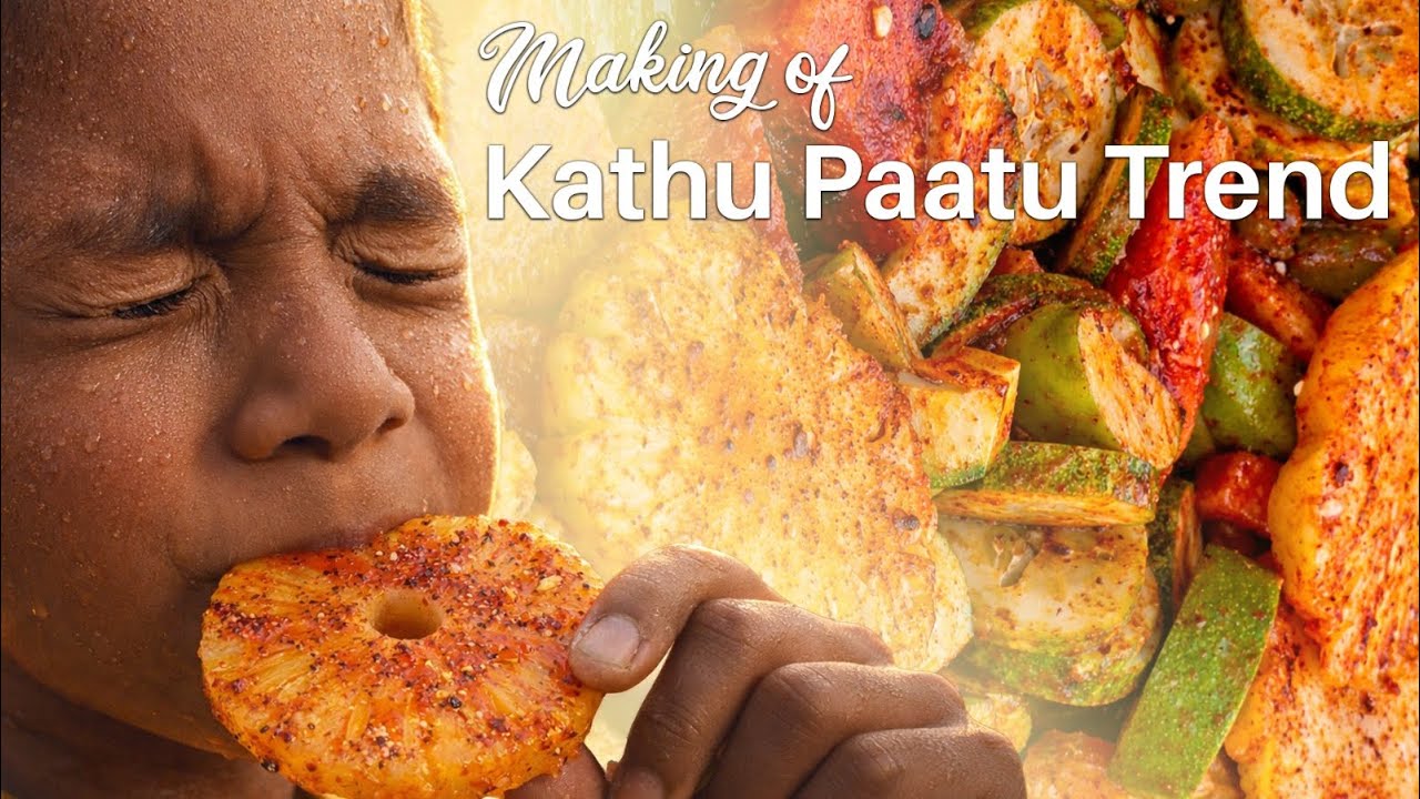 Making of kathu paattu trend 😍 spicy fruit salad making.