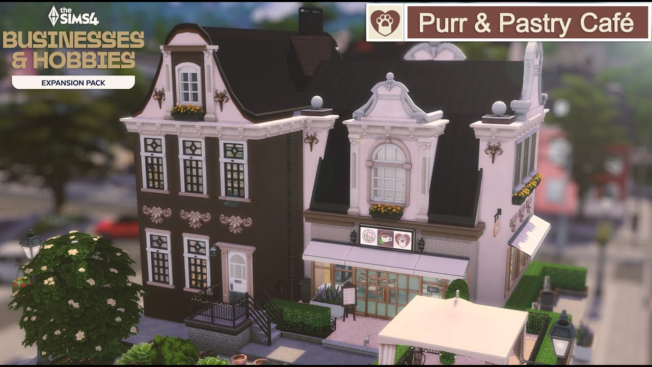 Cozy Cat Café & Pastry Shop 🧁 Businesses & Hobbies | THE SIMS 4 | Stop Motion