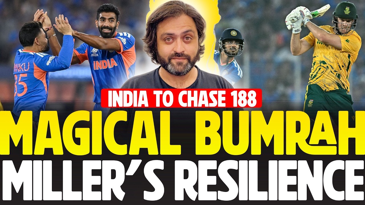 Bumrah on Fire | Miller's Resilience | India 188 to win | India vs South Africa | T20 World Cup
