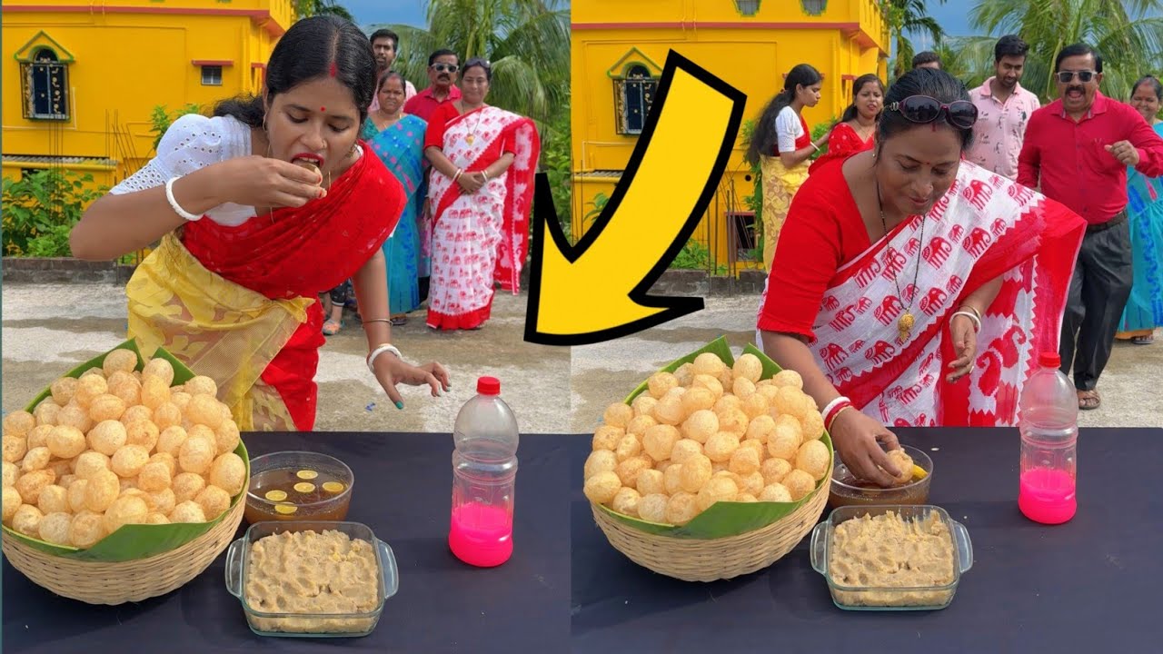 Funny Fuchka Eating Challenge Video || Funny Game Video