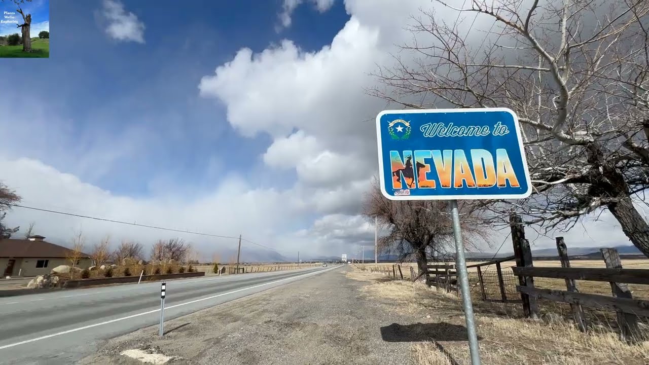 🇺🇸 Exploring USA 🇺🇸 Border Hopping at California-Nevada on CA-88 E #placeswegoexploring #border