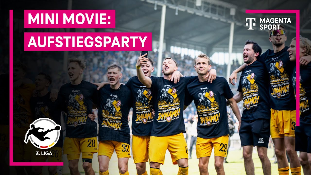 Mini Movie: Aufstiegsparties Dresden und Bielefeld | 3. Liga | MAGENTA SPORT