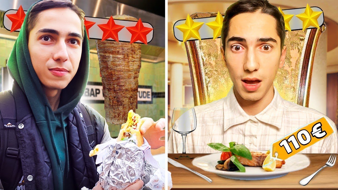 چالش گرون ترین و ارزان ترین رستوران آلمان 🤐🍔 Challenge 3$ VS 157$ Food